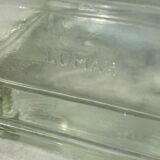 Pair of glass brick Lumax vintage design 60 Le corbustier