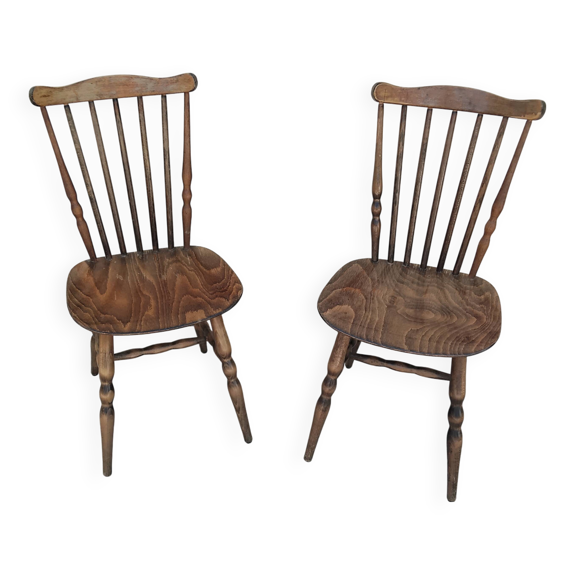 Paire de chaise bistrot baumann tacoma année 60 vintage