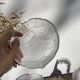 4 cups bowls transparent glass sheets
