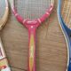 Series of 3 vintage tennis rackets