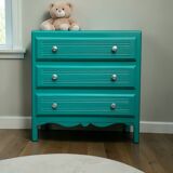 Commode art déco vert émeraude