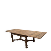 Italian table in raw oak from the 19th century.