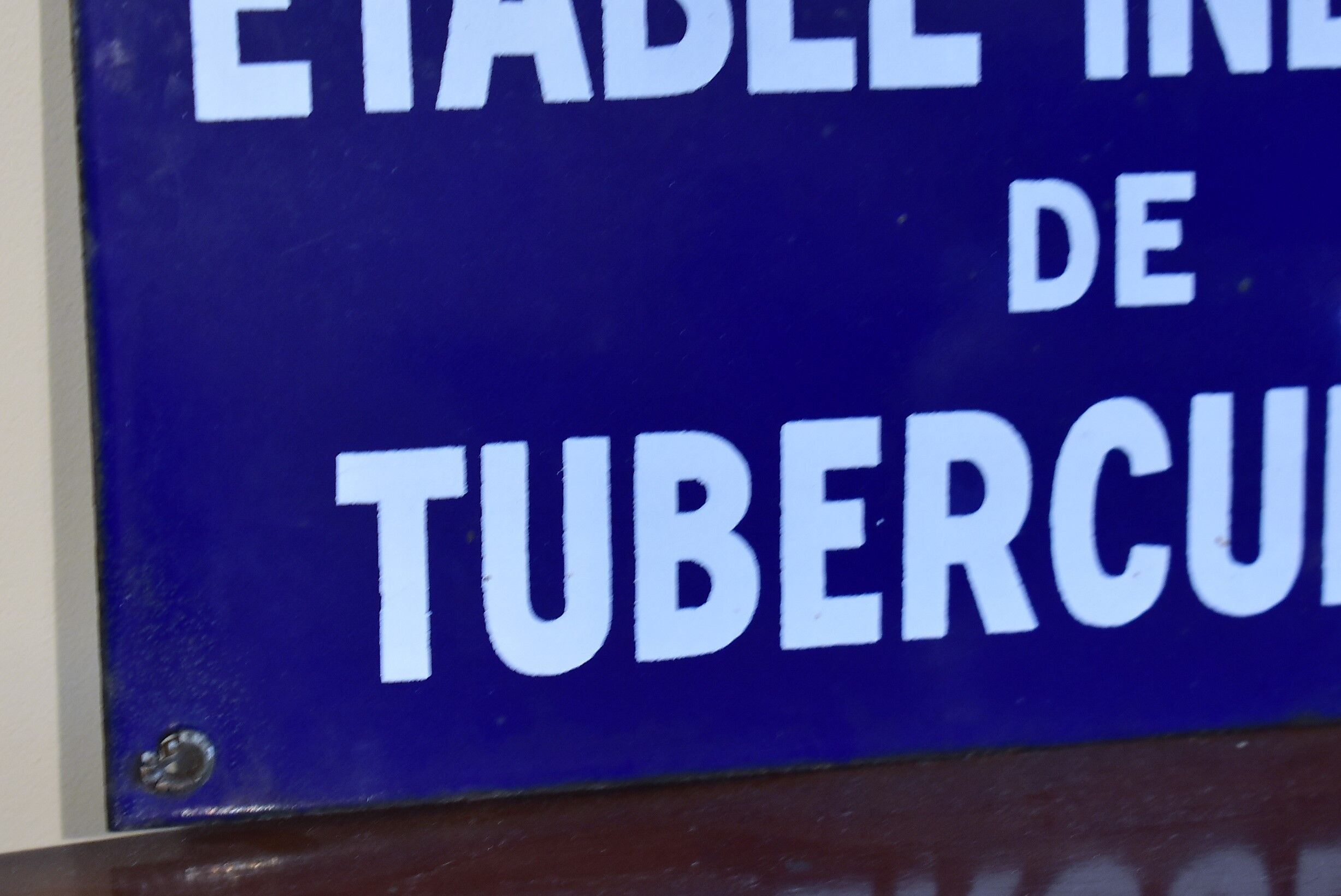 Enamelled plate "veterinary directorate of the lower rhine"