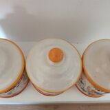 3 vintage spice jars