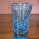 Lot de 4 verres soufflé bleux.