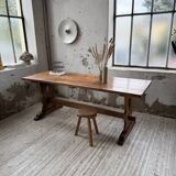 Monastery-style farmhouse table, pine, 210cm