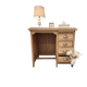 Restored antique oak desk - 4 drawers