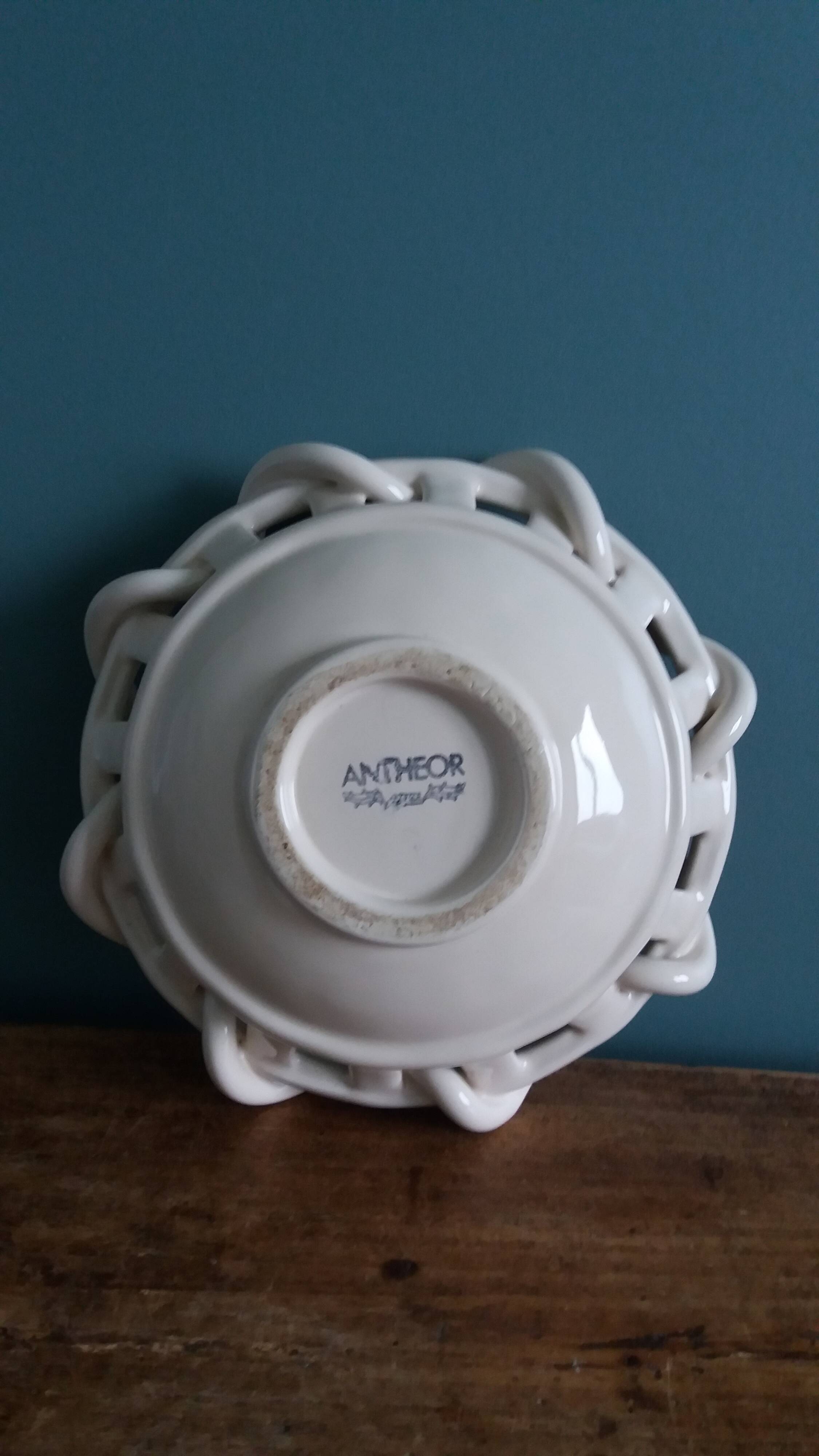 Woven ceramic fruit bowl Anthéor