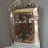 Important Venetian Pedimented Mirror, Italy – Early 20th Century
