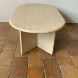 Travertine coffee table