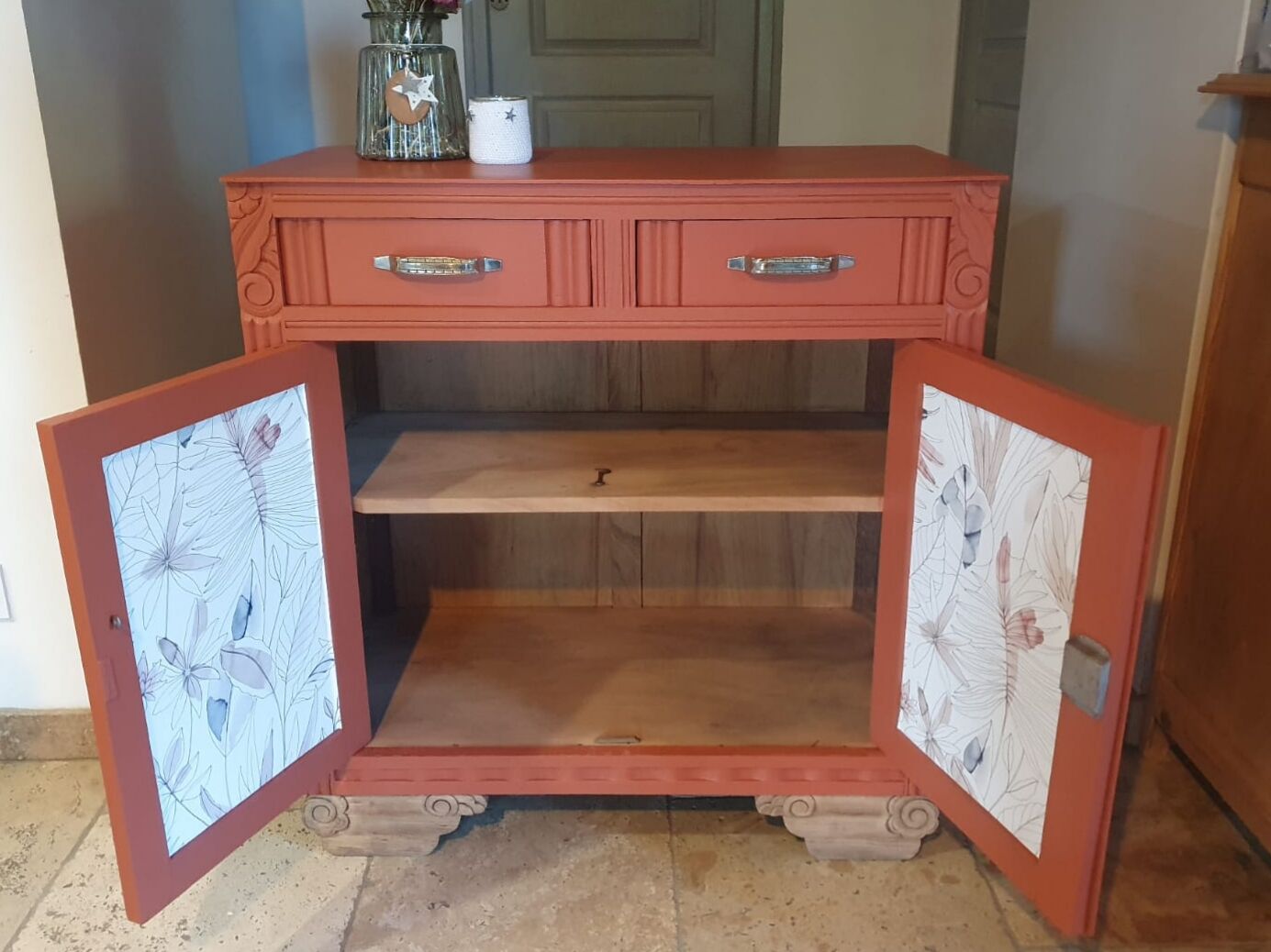 Buffet art deco terracotta