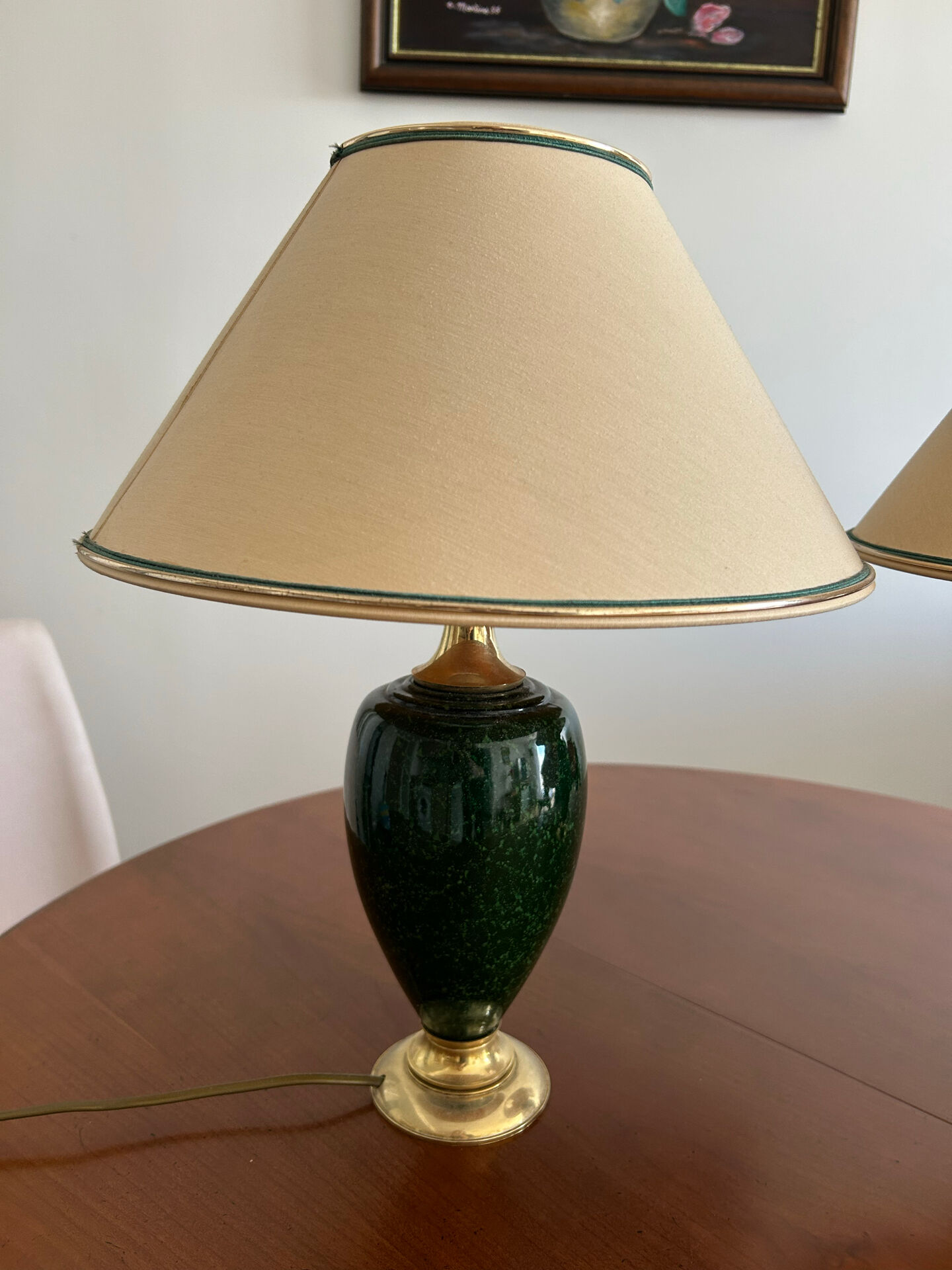 Paire de lampes de table vintage