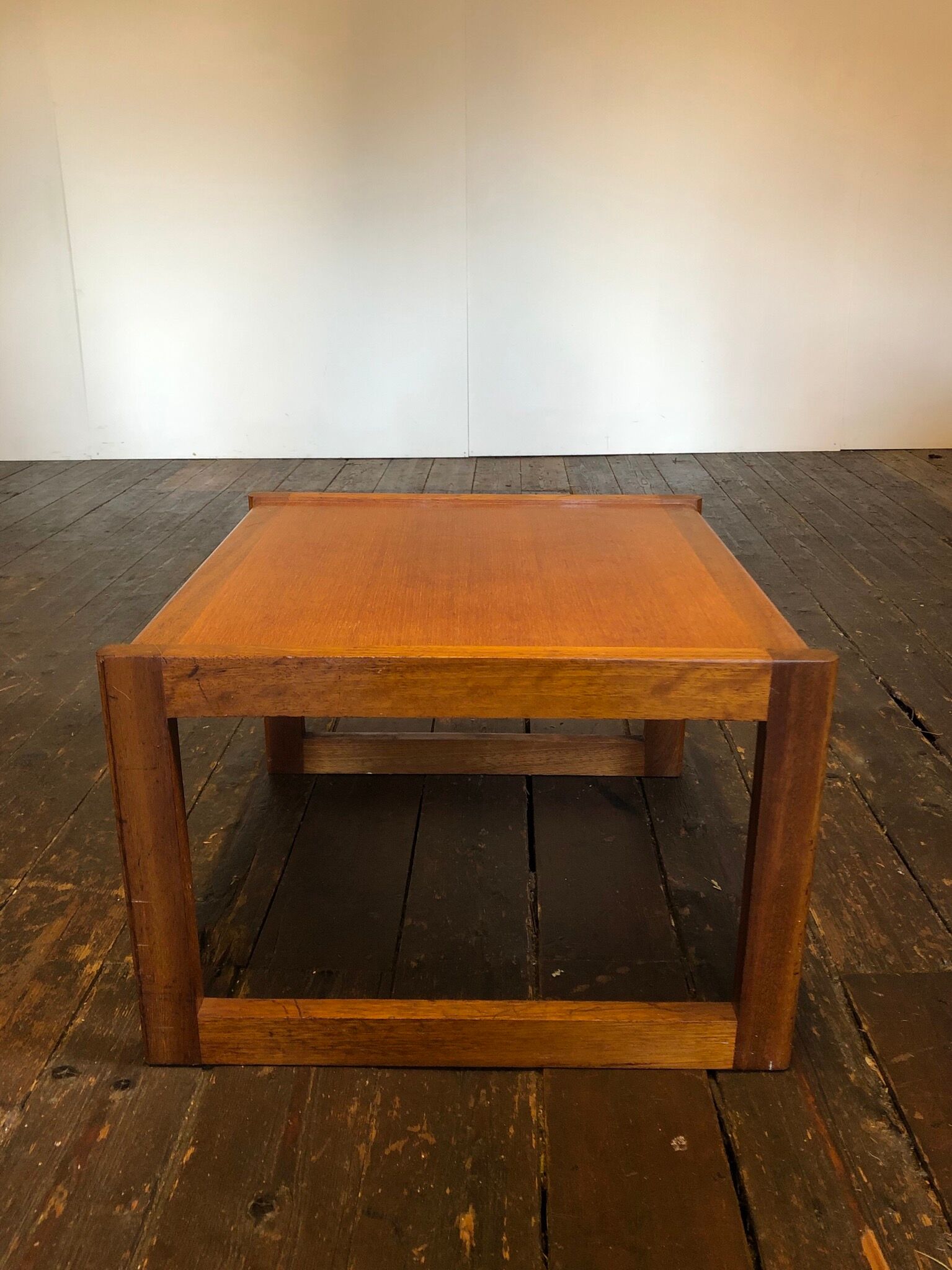 Vtg Mid Century BCM Teak Side Occasional Coffee Table Retro 60s Danish Design