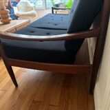 Vintage Scandinavian three-seater sofa