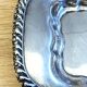 Elegant & Antique Small Tray Letters Louis XVI Style Rocaille Bronze Silver