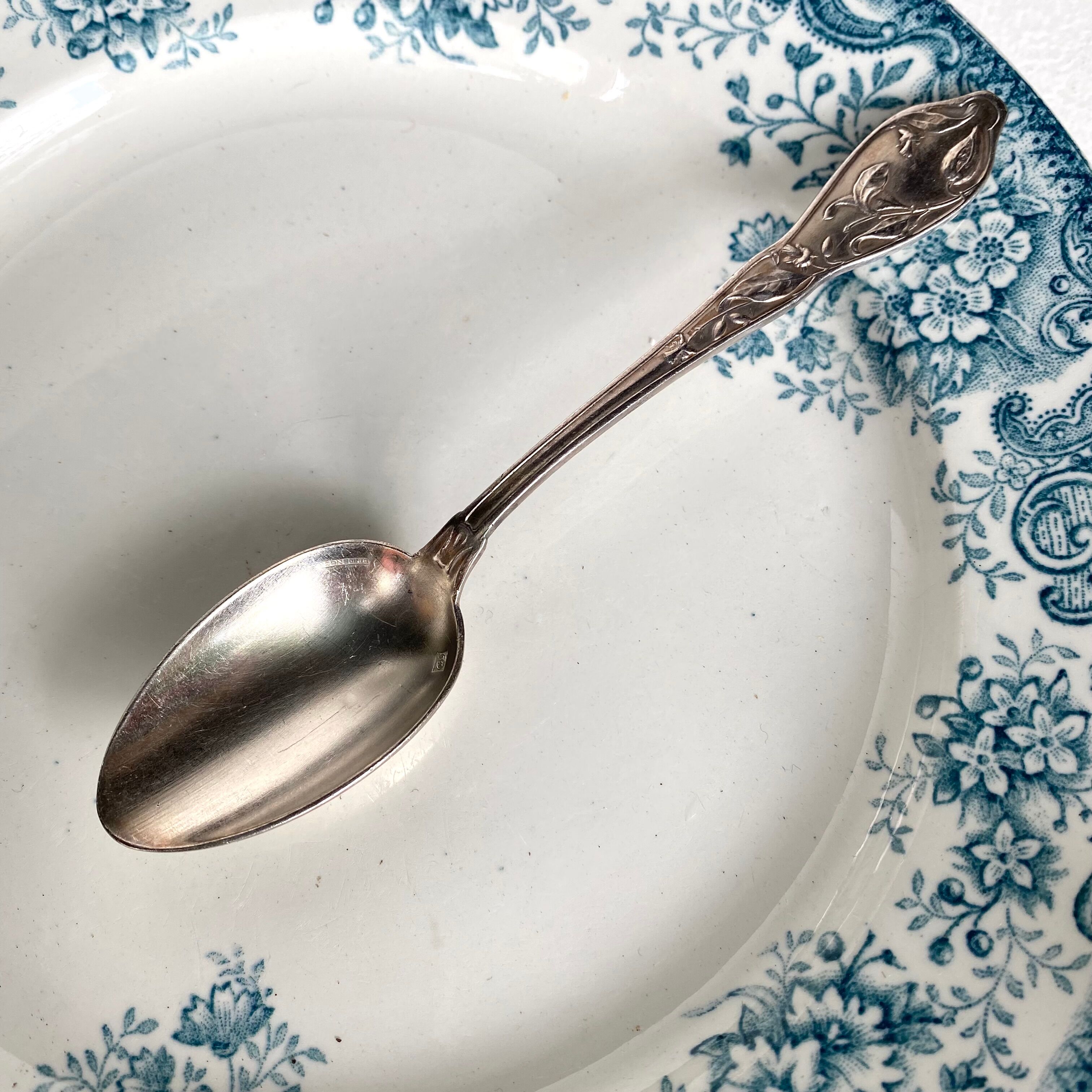 Antique silver-plated spoons