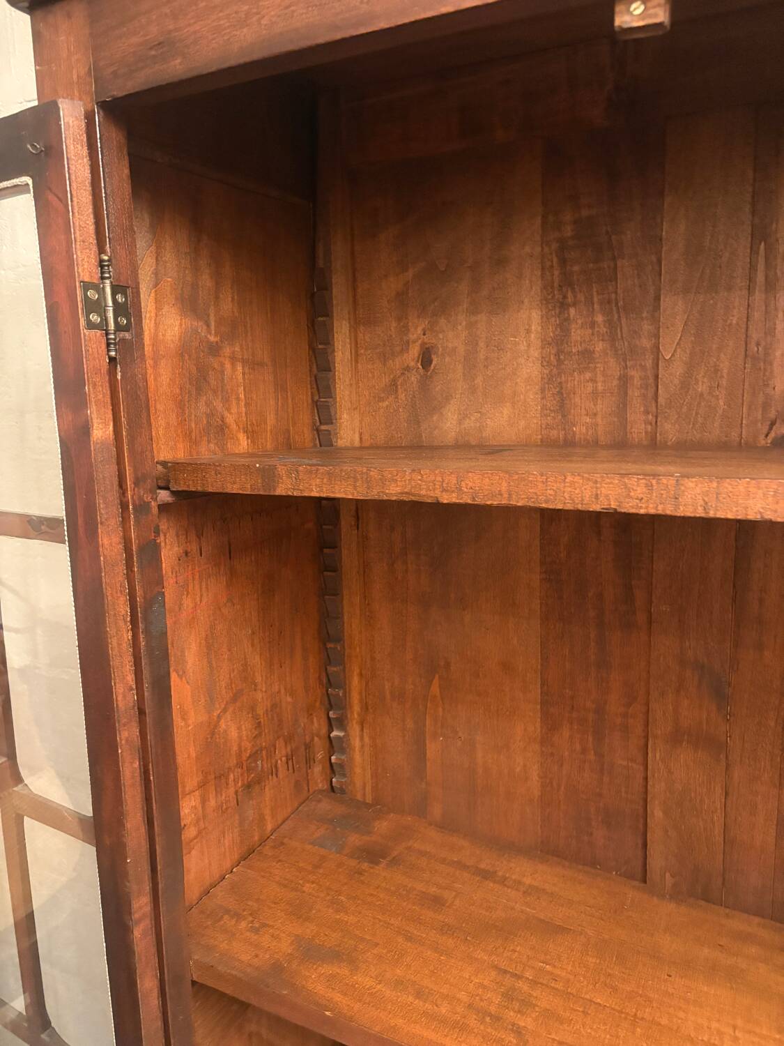 Antique glass dresser