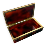 Faux tortoise shell Dior vanity box, Italy, 1970s