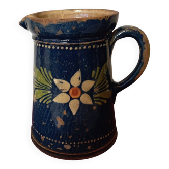 Ancien pot à lait en terre vernissée