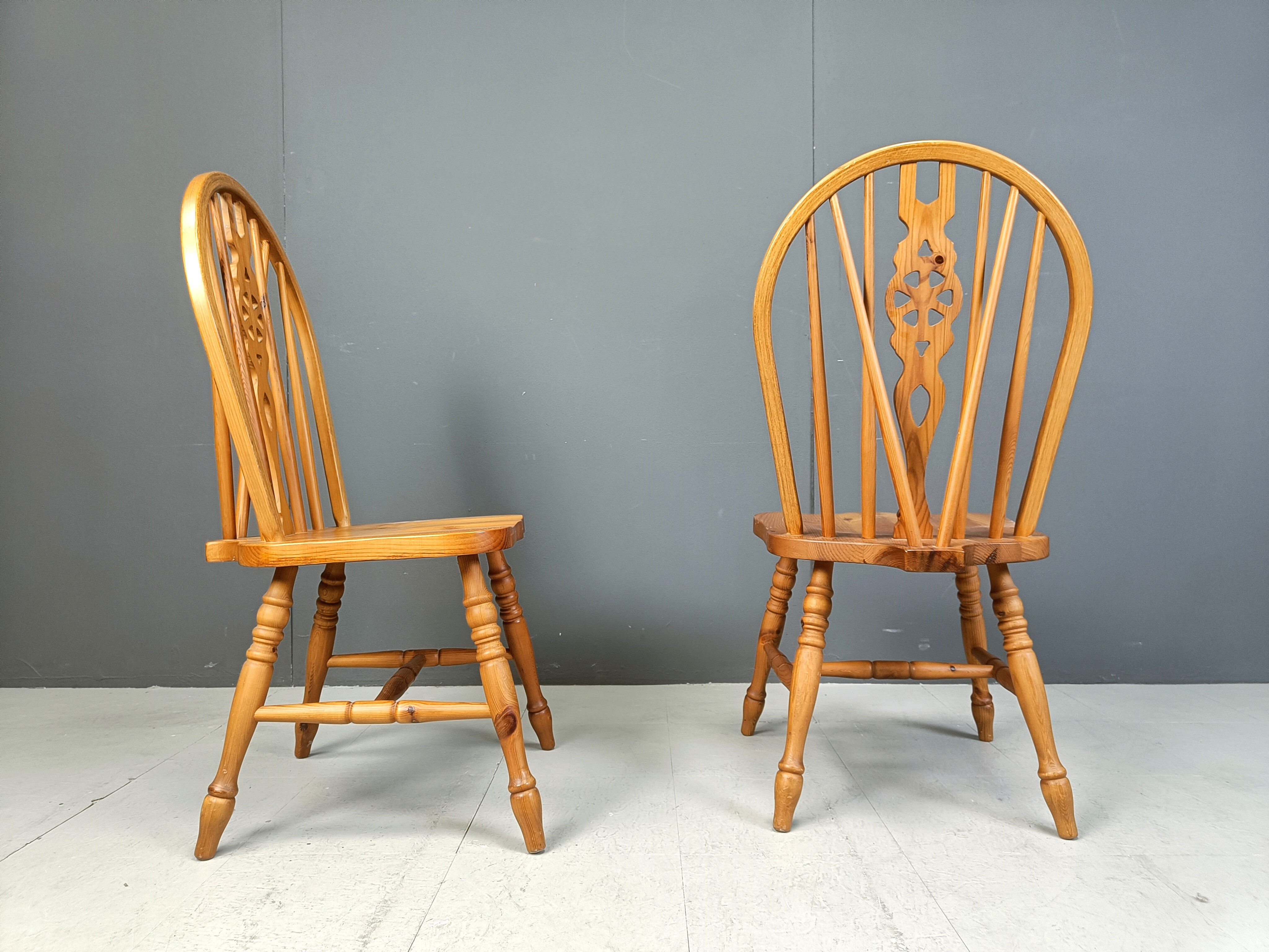 Set of 4 vintage Ercol dining chairs, 1950s
