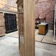 Oak display cabinet from the early 20th century.