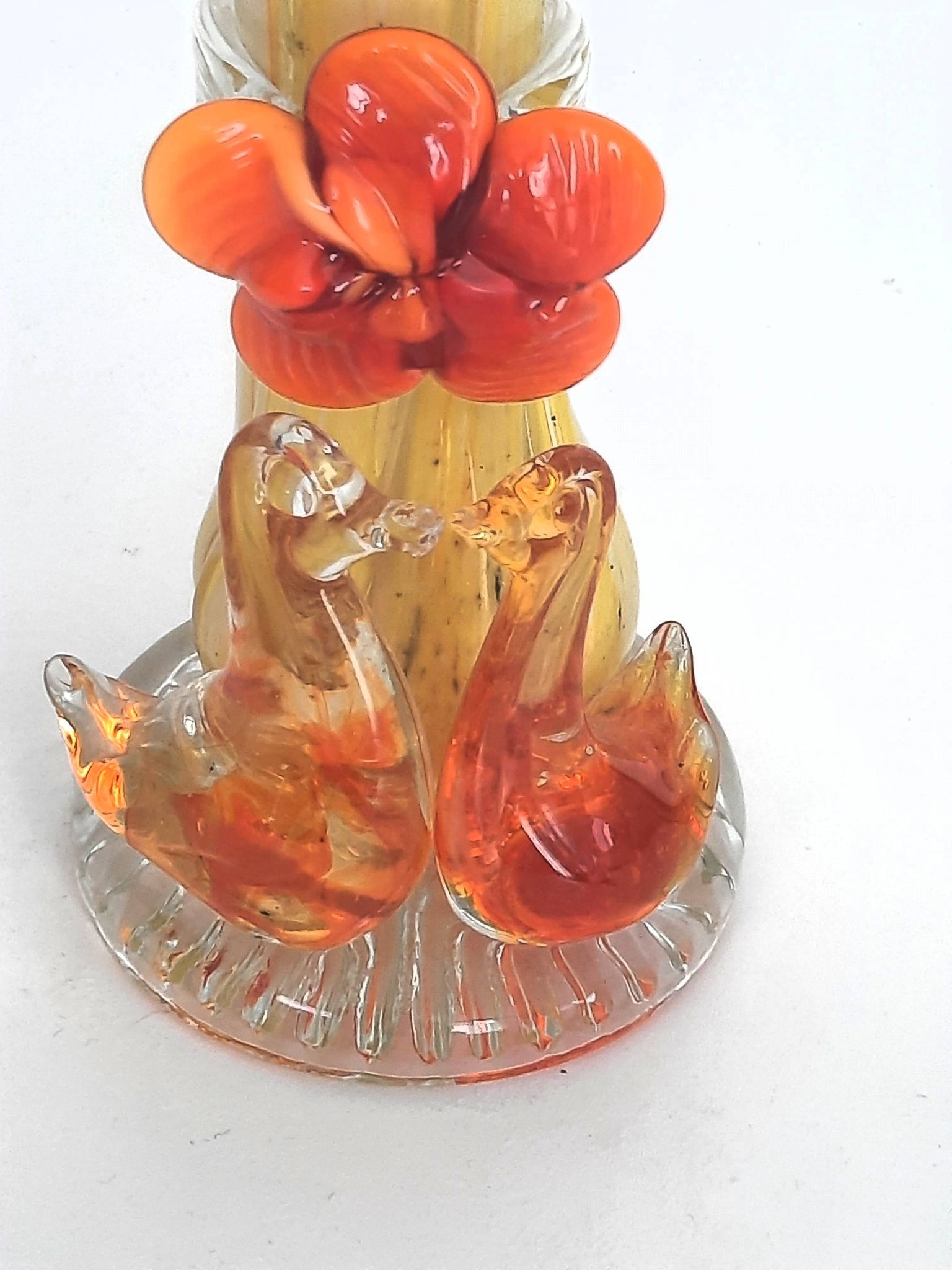 Paire de vases en verre d'art