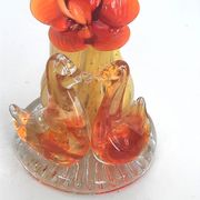 Paire de vases en verre d'art