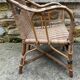 Fauteuil en rotin enfant vintage