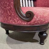 19th century English mahogany bench