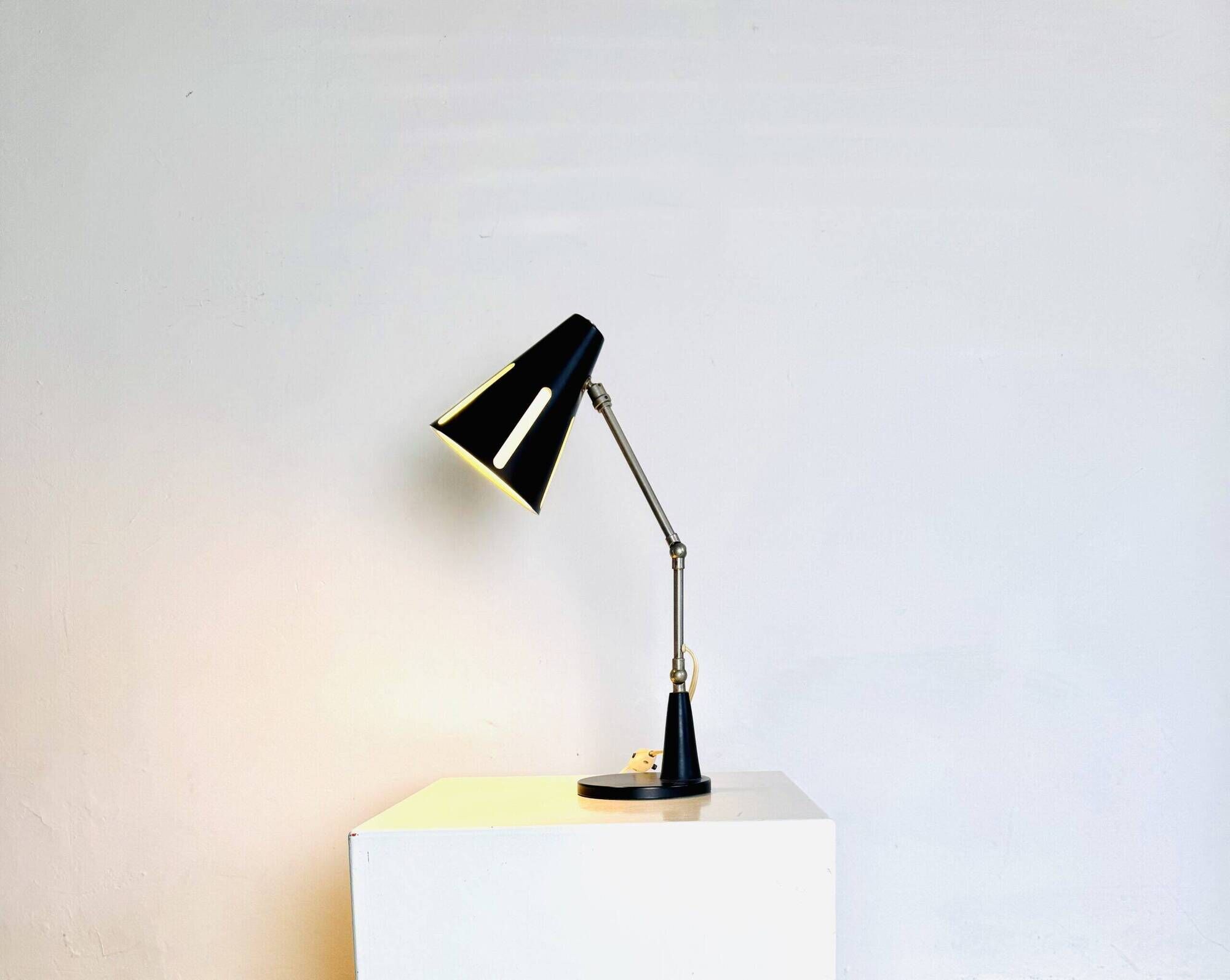 Sun Series (Zonneserie) Desk Lamp By H. Busquet For Hala Zeist, The Netherlands 1950S