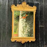 Baroque mirror in carved, stuccoed and gilded wood, Vienna circa 1700