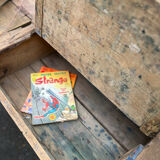 Double patinated school desk