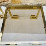 Pair of brass and glass side tables circa 70/80