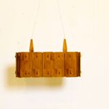 Vintage Suede pine chandelier 1970s
