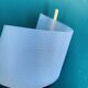 Pair of minimalist vintage seventies blue plastic and plexiglass wall lights