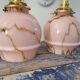 Pair of newly electrified art deco wall lamps