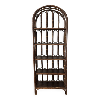 Vintage rattan shelf