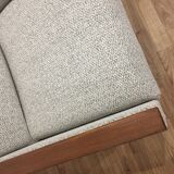 60s cube armchair reupholstered