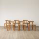 Roland Wilhelmsson, ensemble de six chaises de salle à manger