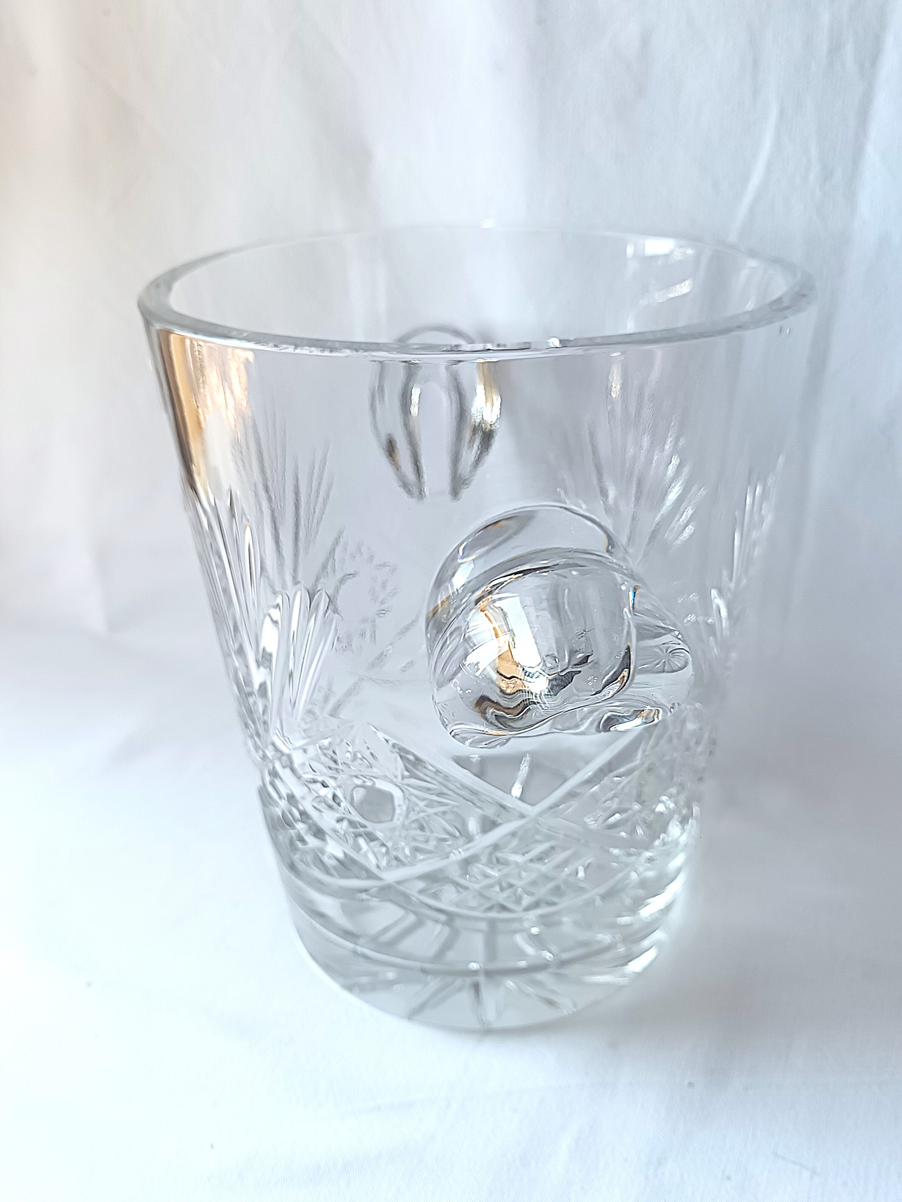 Crystal ice champagne bucket hand size Valery Klein Bertrichamps / Bacc