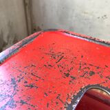 Tolix red metal industrial tab