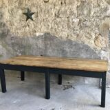 Farm table 230 cm - black base - early 20th century