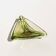 Vintage Murano Bowl/Vide Poche in Green "Uranium" Glass, Triangular Accent Piece
