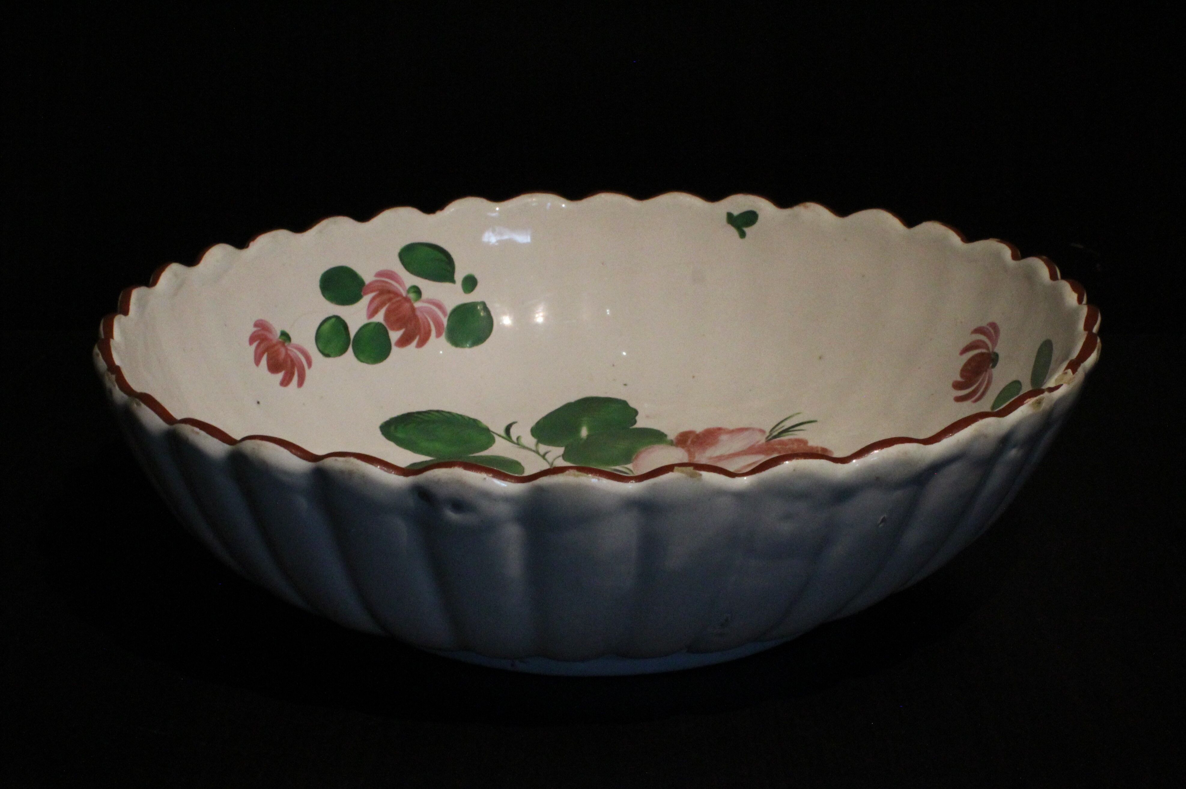 Eastern earthenware salad bowl