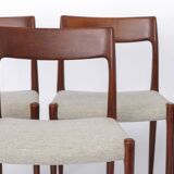 Set of 4 Niels Otto Møller Model 77 Chairs, Danish Mid Century Teak Dining
