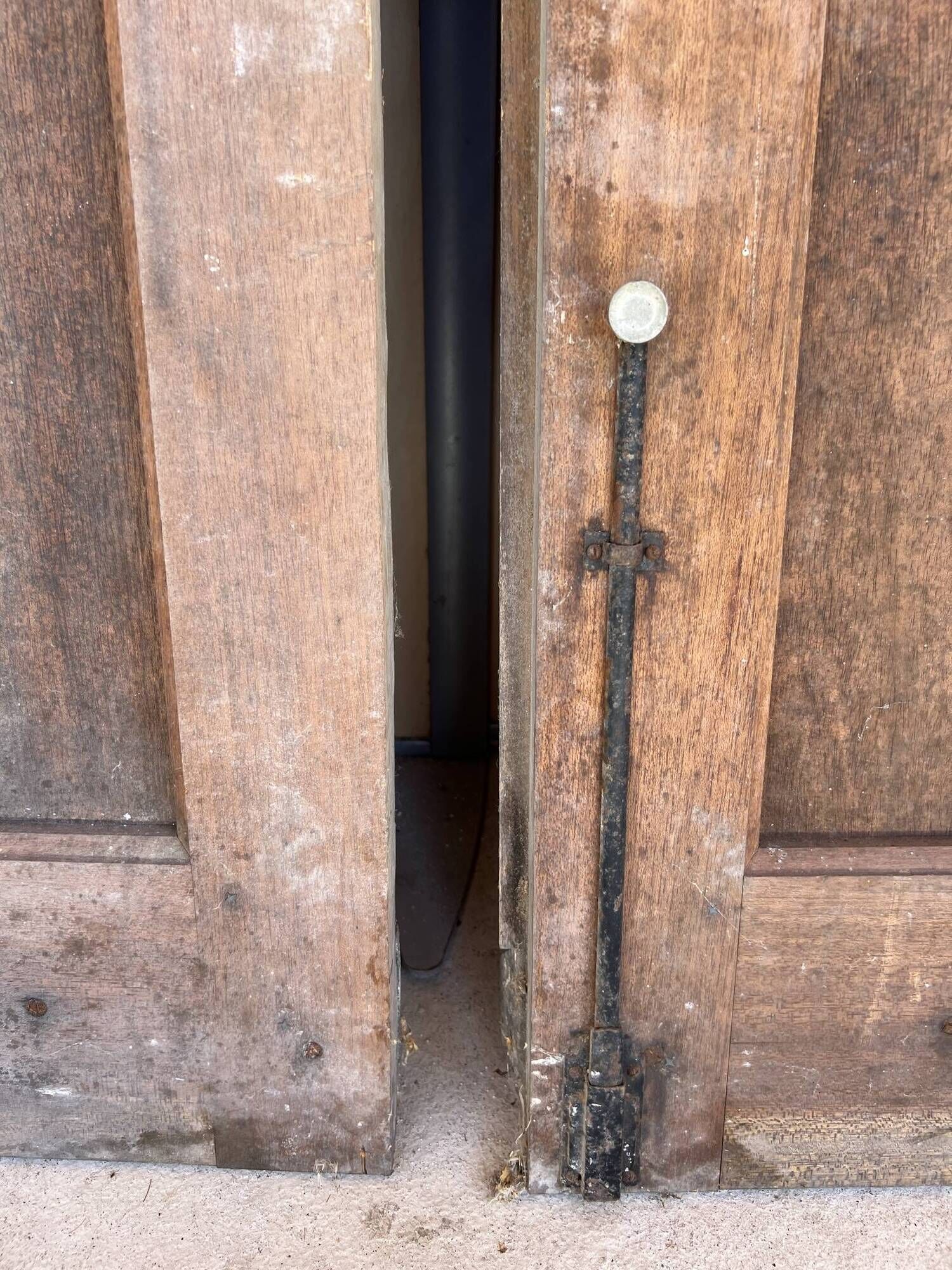 Wooden doors for an old shop front + frame