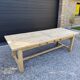 Table de ferme 3m20 chêne massif 2 rallonges