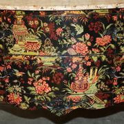 Antique Chinoiserie Commode Hand-Painted with Marble Top