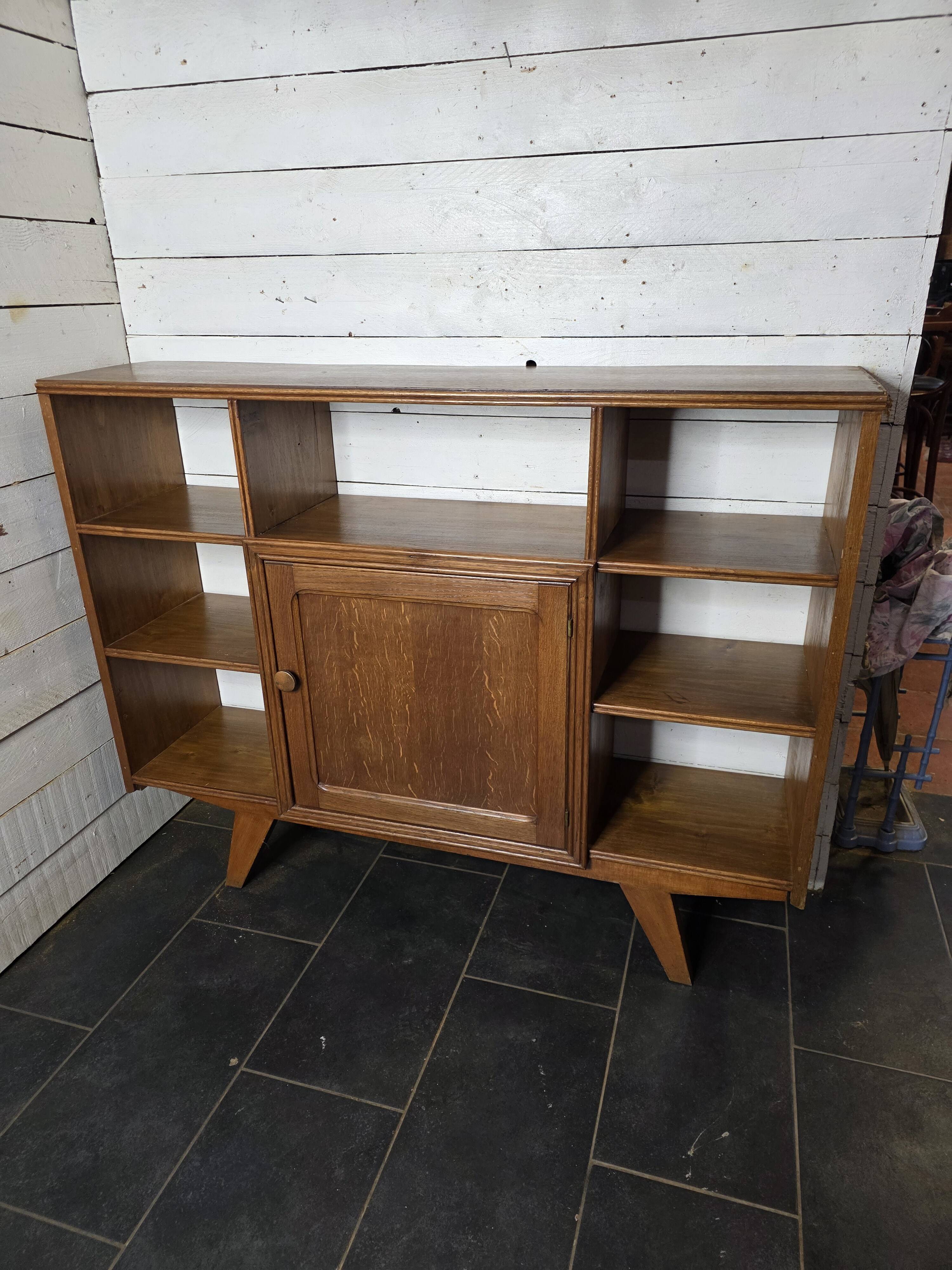 Vintage 60s bookcase sideboard