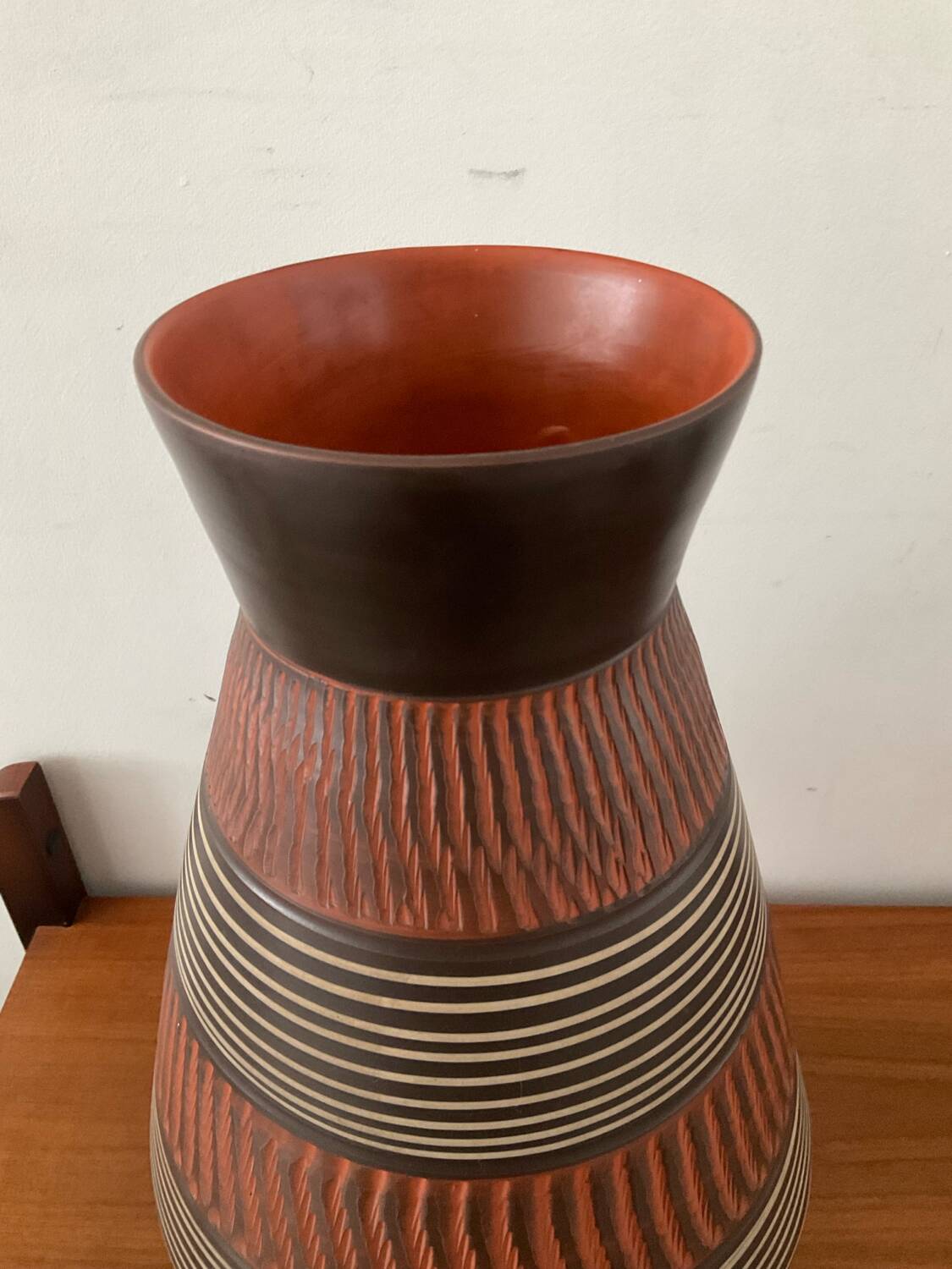 Large vintage Alfred Krupp ceramic vase